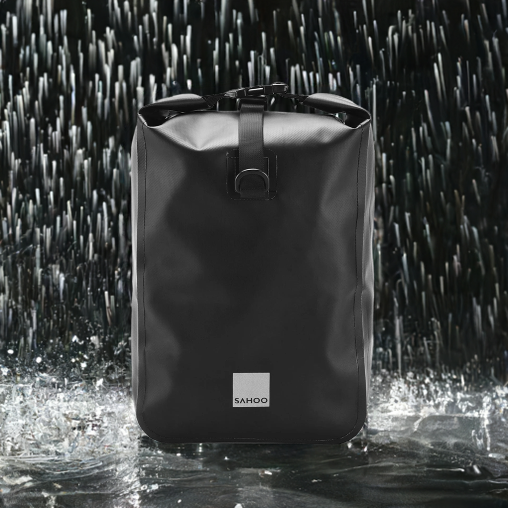 Sacoche pour velo noir resistant pluie