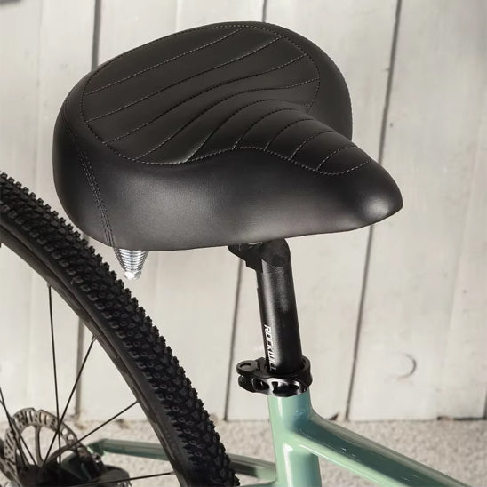 Selle de velo ultra confortable cuir noir