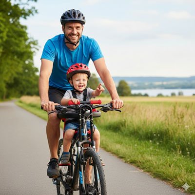 Siege velo enfant qui permet un developpement de relation