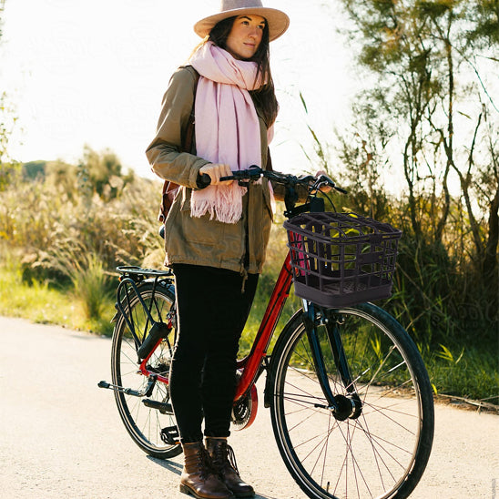 Velo panier avec couvercle