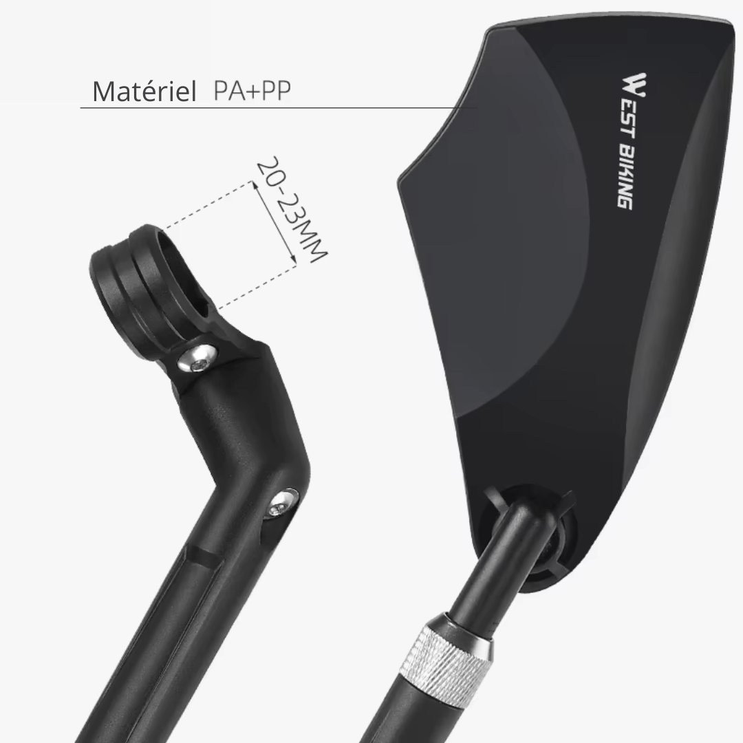 Rétroviseur pour vélo | Antiglaremirror20 - 23™ - Velolutionnaire