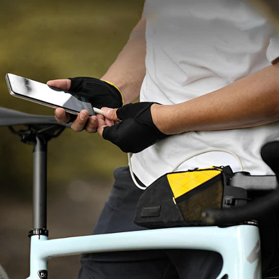 Sacoche cadre velo avec charge telephone