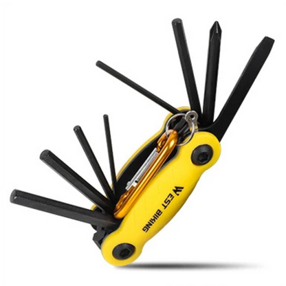 Outil multifonction velo jaune