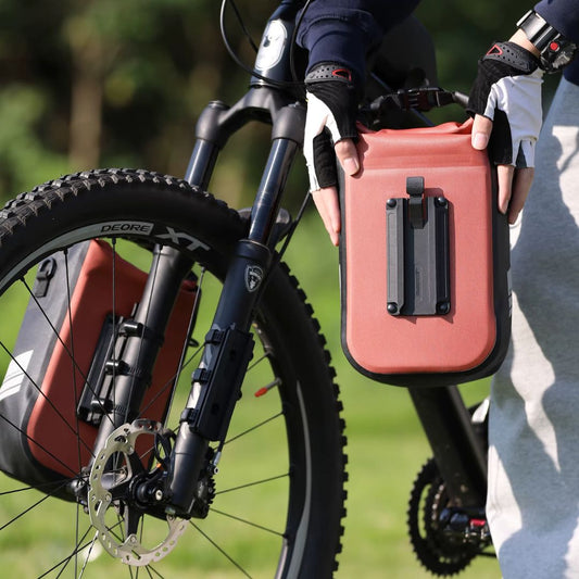 Sac avant velo fixation liberation rapide
