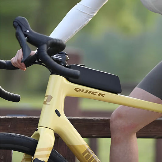 Sacoche cadre de velo avec cycliste