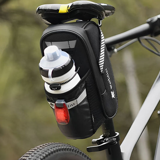 Sacoche selle velo-avec espace attacher lumiere