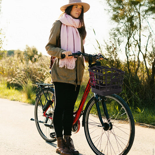 Velo panier avec couvercle