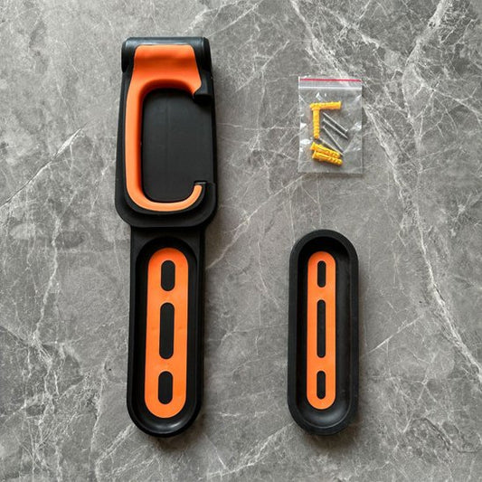 Porte vélo orange mural