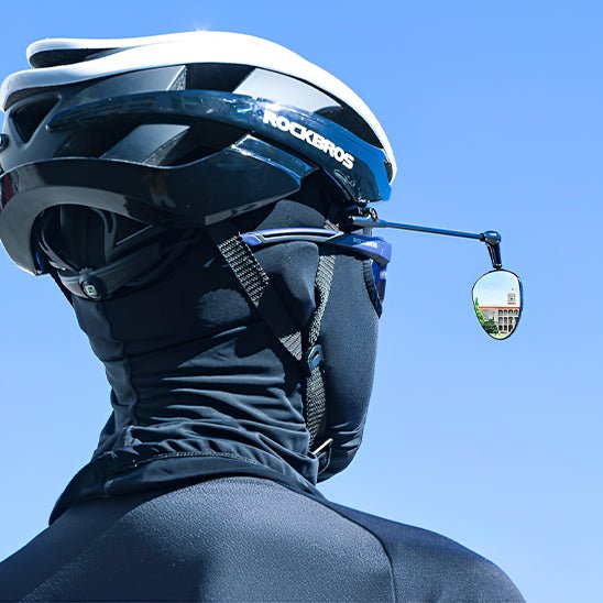 Rétroviseur de casque de vélo QQMORA - Réglable à 360° - Blanc Rétroviseur de casque de vélo QQMORA - Réglable à 360° - Blanc