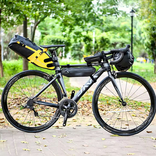 sac velo installer sur velo avec autres sacs