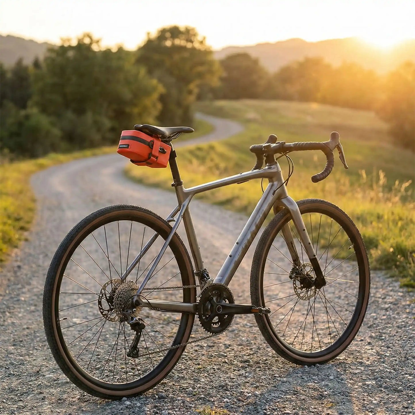 Sacoche de selle simple orange
gravel style