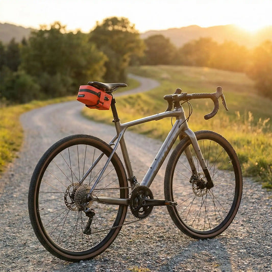 Sacoche de selle simple orange
gravel style