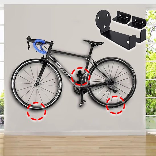support vélo metal